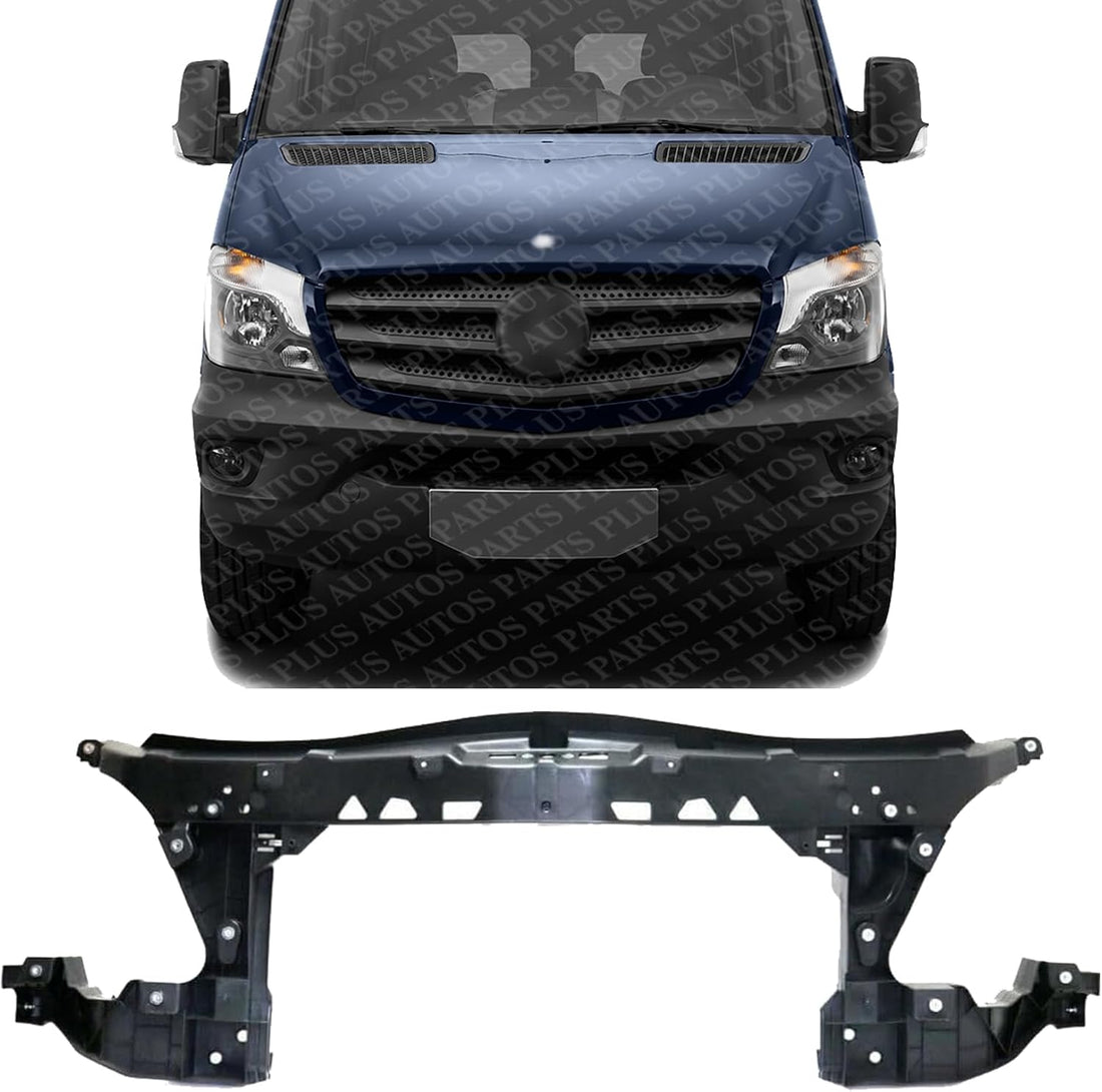 Front Radiator Support Composite Assembly Plastic With Steel Direct Replacement Compatible With 2014-2018 Mercedes Benz Sprinter 2500/3500 MB1225181 9068800403