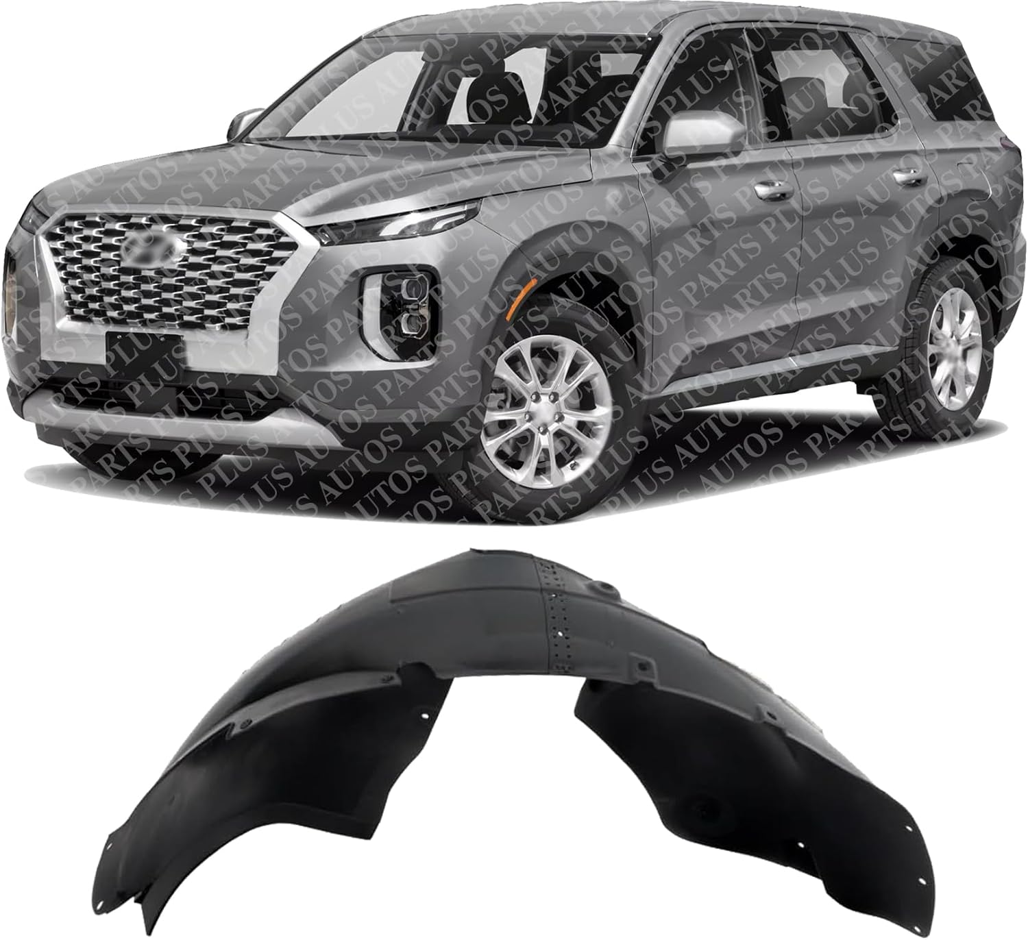 Front Fender Liner Left Driver Side Direct Replacement Compatible With 2020-2022 Hyundai Palisade HY1248180 86811S8000