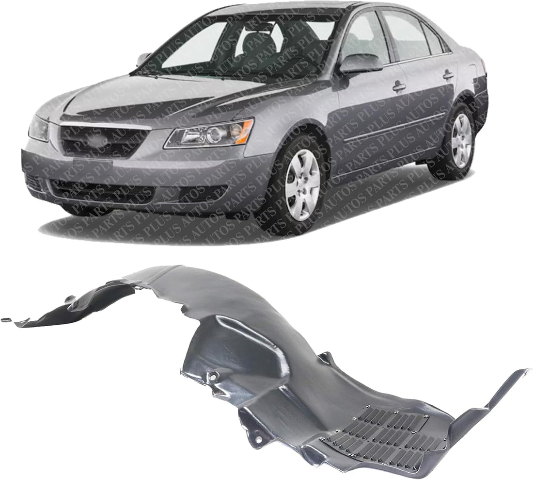 Front Fender Liner Left Driver Side Direct Replacement Compatible With 2006-2008 Hyundai Sonata HY1250116 868110A000