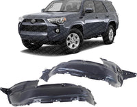 Set Of 2 Front Fender Liner Plastic Left Driver & Right Passenger Side Direct Replacement Compatible With 2014-2023 Toyota 4Runner TO1249198 TO1248198 5387535150 5387635150
