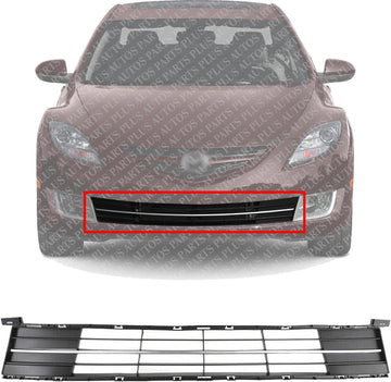Front Bumper Lower Grille Textured Direct Replacement Compatible With 2009-2013 Mazda 6 MA1036110 GS3N501T1A
