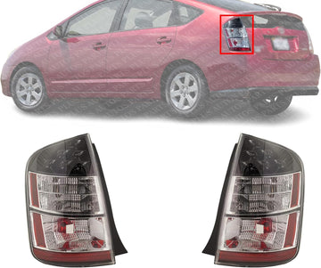 Set Of 2 Tail Light Assembly Right Passenger & Left Driver Side Direct Replacement Compatible With 2004-2005 Toyota Prius TO2819135 TO2818135 8155147071 8156147071