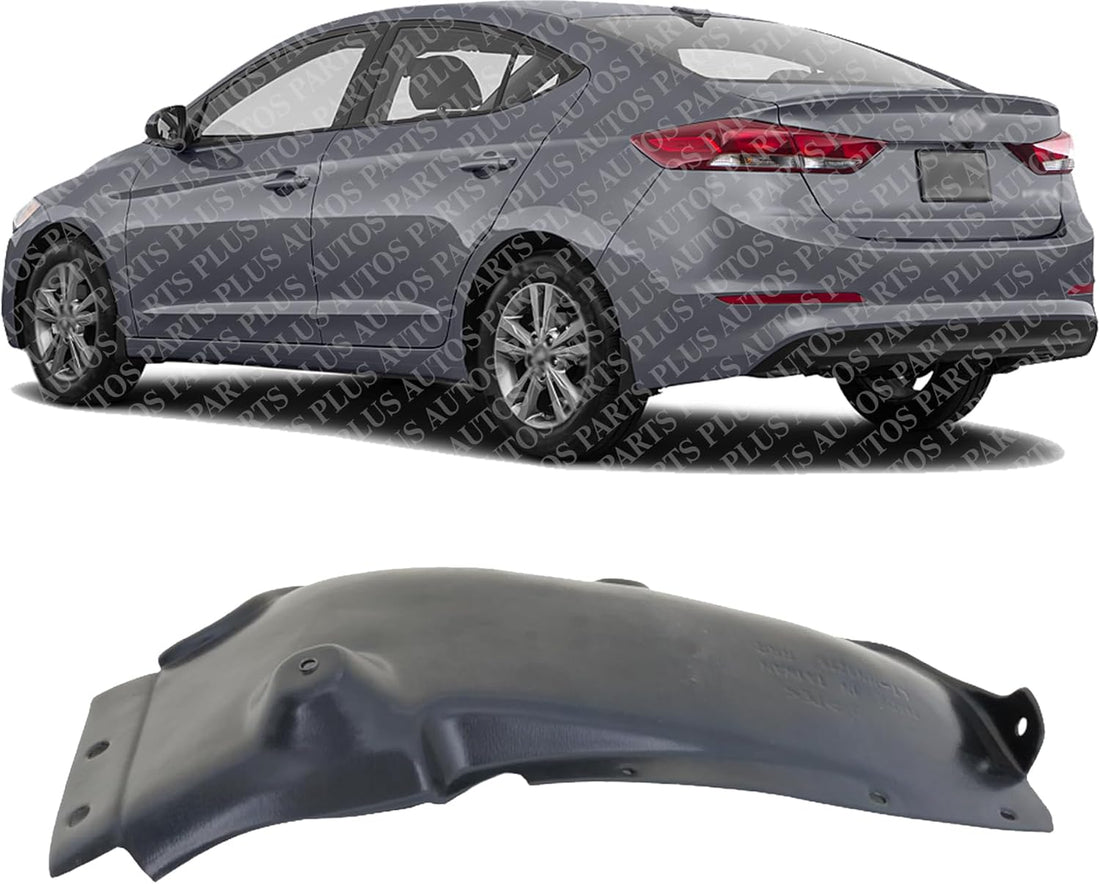 Rear Section Fender Liner Left Driver Side Direct Replacement Compatible With 2017-2018 Hyundai Elantra HY1762107 86821F2000