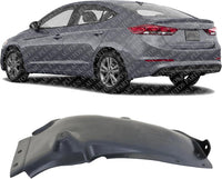 Rear Section Fender Liner Left Driver Side Direct Replacement Compatible With 2017-2018 Hyundai Elantra HY1762107 86821F2000