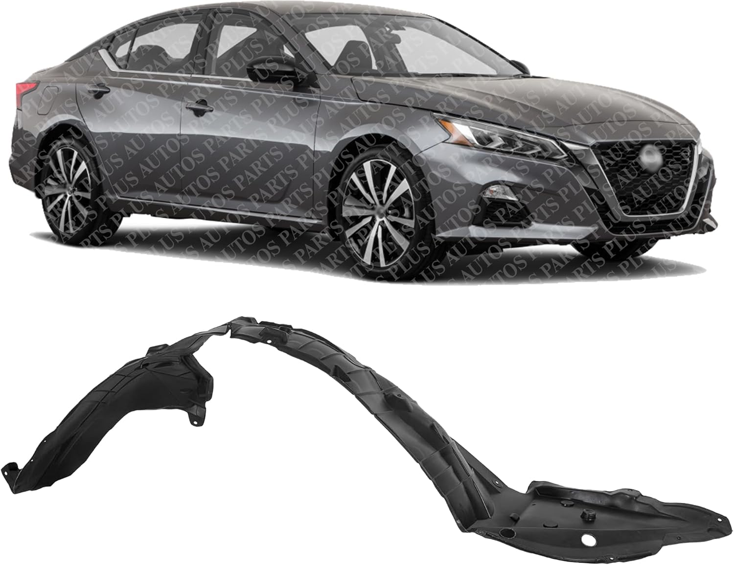 Front Fender Liner Right Passenger Side Direct Replacement Compatible With 2019-2023 Nissan Altima NI1249166 638406CA0A