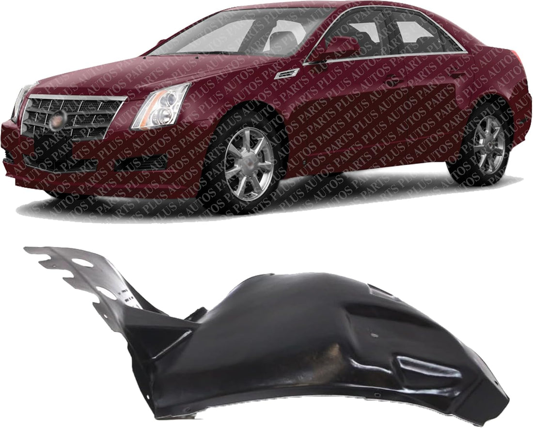 Front Section Fender Liner Cover Extension Left Driver Side Direct Replacement Compatible With 2008-2014 Cadillac CTS GM1248198 25940079