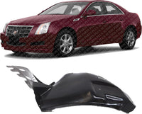 Front Section Fender Liner Cover Extension Left Driver Side Direct Replacement Compatible With 2008-2014 Cadillac CTS GM1248198 25940079