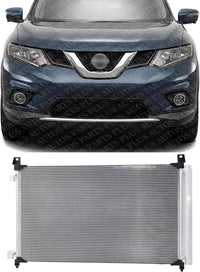 Front AC Condenser Aluminum Core Direct Replacement Compatible With 2014-2020 Nissan Rogue NI3030175 92100ABA3A
