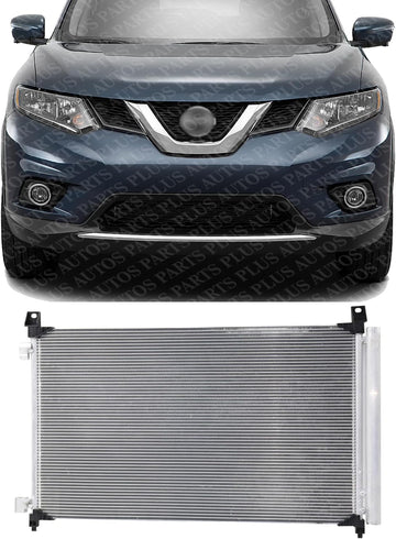 Front AC Condenser Aluminum Core Direct Replacement Compatible With 2014-2020 Nissan Rogue NI3030175 92100ABA3A
