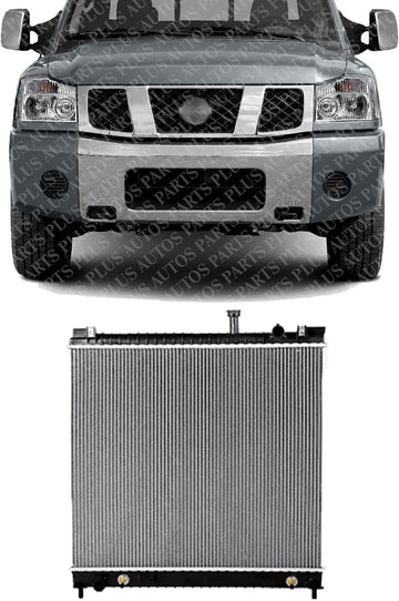 AUTOS PARTS PLUS Front Radiator Aluminum Core Direct Replacement Compatible With 2004-2015 Nissan Pathfinder Armada/Titan / 2004-2010 Infiniti QX56 NI3010202 21460ZZ90A