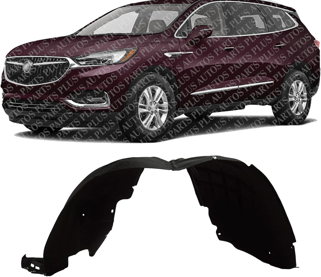 Front Fender Liner Left Driver Side Direct Replacement Compatible With 2018-2024 Buick Enclave GM1248325 GM1248291 84503648 84604306