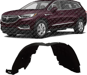Front Fender Liner Left Driver Side Direct Replacement Compatible With 2018-2024 Buick Enclave GM1248325 GM1248291 84503648 84604306