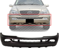 Front Bumper Cover Primed Direct Replacement Compatible With 2001-2005 Mercedes Benz ML-Class MB1000162 1638804570