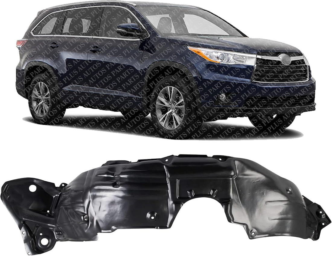 Front Fender Liner Right Passenger Side Direct Replacement Compatible With 2014-2019 Toyota Highlander TO1249194 538050E110
