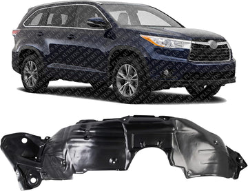 Front Fender Liner Right Passenger Side Direct Replacement Compatible With 2014-2019 Toyota Highlander TO1249194 538050E110