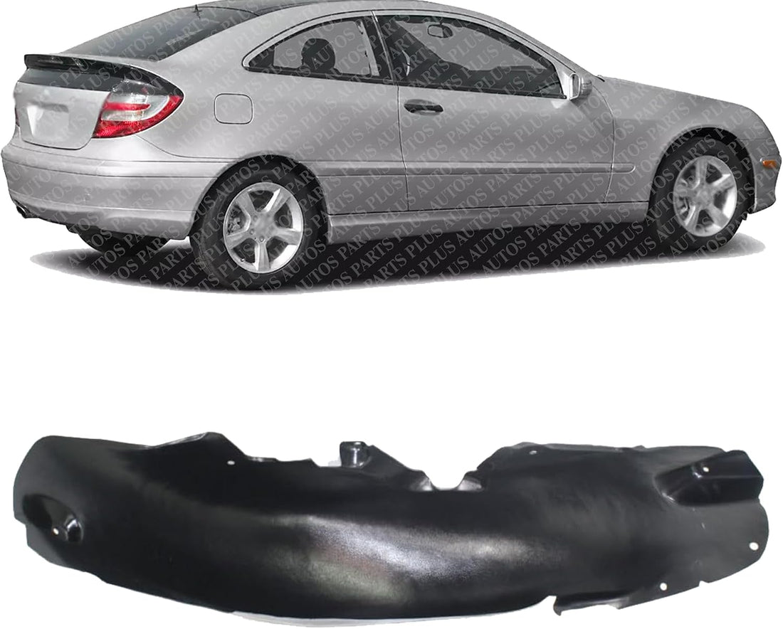 Rear Fender Liner Right Passenger Side Direct Replacement Compatible With 2001-2007 Mercedes Benz C-Class MB1763106 2036981630