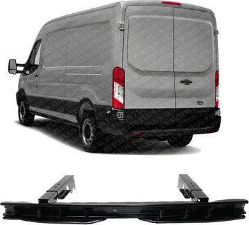 Rear Bumper Reinforcement Impact Bar Steel Direct Replacement Compatible With 2015-2019 Ford Transit-150 FO1106379 KK4Z17906A