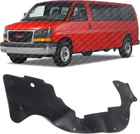 Front Fender Liner Left Driver Side Direct Replacement Compatible With 2003-2023 Chevrolet Express/GMC Savana Van GM1250131 23507604