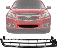 Front Bumper Grille Textured Dark Gray Plastic Direct Replacement Compatible With 2013 Chevrolet Malibu GM1036149 22869137