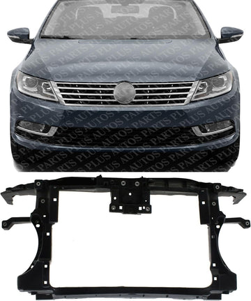 Front Radiator Support Assembly Plastic Direct Replacement Compatible With 2013-2017 Volkswagen CC VW1225142 3C8805588L