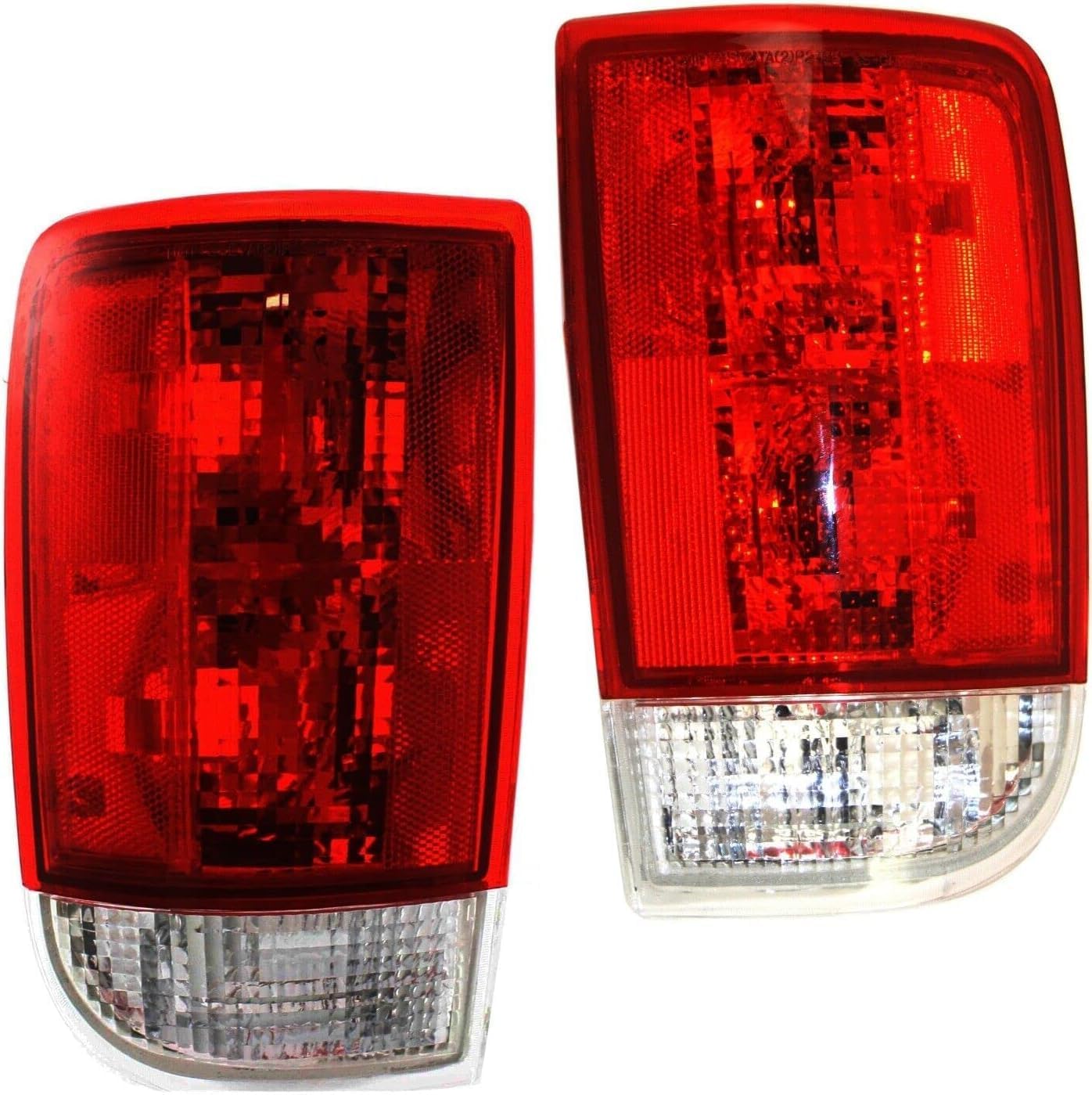 Set Of 2 Tail Light Lens and Housing Right Passenger & Left Driver Side Direct Replacement Compatible With 1995-2005 GMC Jimmy/Chevrolet Blazer GM2801126 GM2800127 19179679 19179358