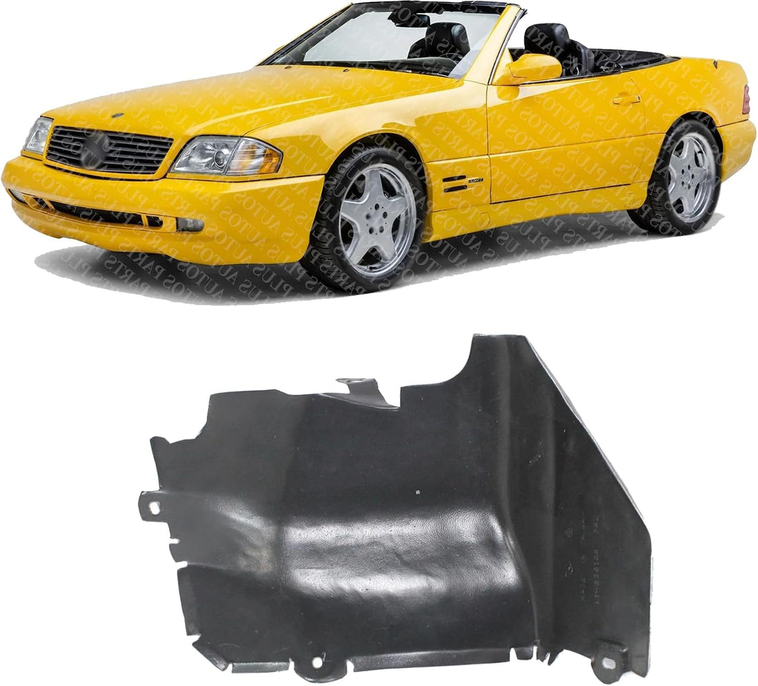 Front Fender Liner Rear Section Left Driver Side Direct Replacement Compatible With 1990-2002 Mercedes Benz SL-Class MB1250112 1296981130