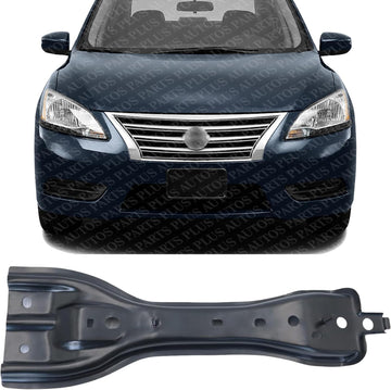 Front Radiator Center Hood Lock Stay Support Steel Direct Replacement Compatible With 2013-2019 Nissan Sentra NI1234126 F25503SHMH