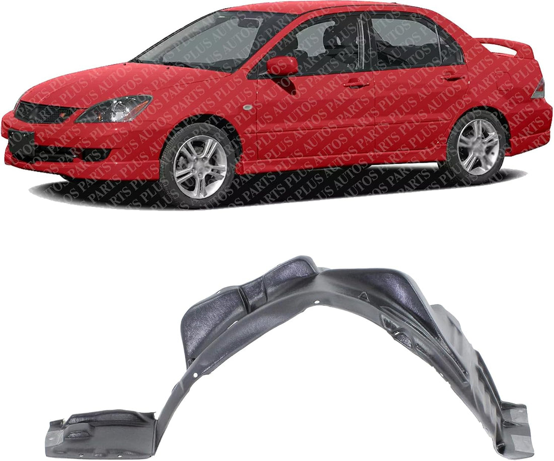 Front Fender Liner Left Driver Side Direct Replacement Compatible With 2004-2007 Mitsubishi Lancer MI1250105 MN150569
