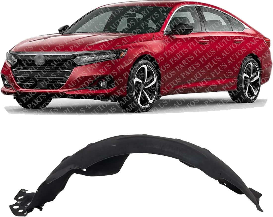 Front Fender Liner Left Driver Side Direct Replacement Compatible With 2020-2022 Honda Accord HO1248195 74150TWAA00
