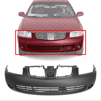 Front Bumper Cover Primed Direct Replacement Compatible With 2004-2006 Nissan Sentra NI1000216 F20226Z525