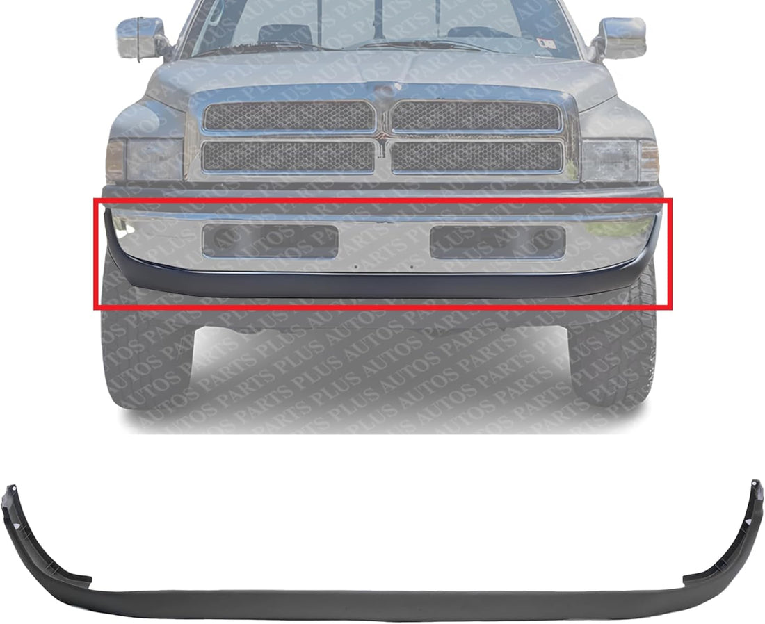 Front Bumper Lower Valance Direct Replacement Compatible With 1994-2002 Dodge Ram Full Size Pickup CH1000232 55076614AC
