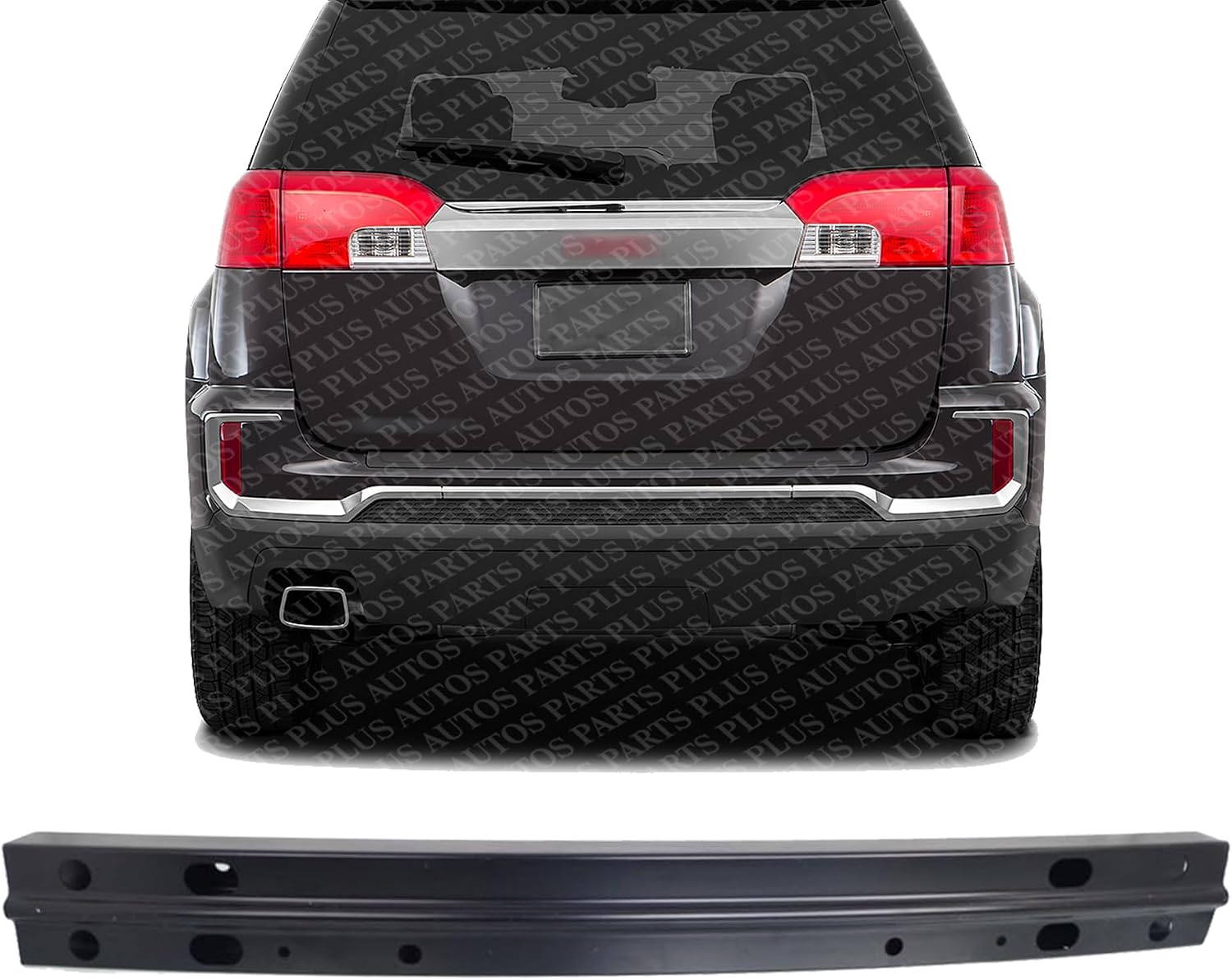 Rear Bumper Impact Bar Reinforcement Steel Direct Replacement Compatible With 2010-2017 Chevrolet Equinox/GMC Terrain GM1106684 22891609
