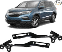 Set of 2 Front Hood Hinge Assembly Steel Left Driver & Right Passenger Side Direct Replacement Compatible with 2019-2023 Honda Passport / 2016-2022 Pilot / 2017-2023 Ridgeline