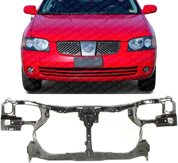 Front Radiator Support Assembly Steel Direct Replacement Compatible With 2000-2006 Nissan Sentra NI1225137 625004Z430
