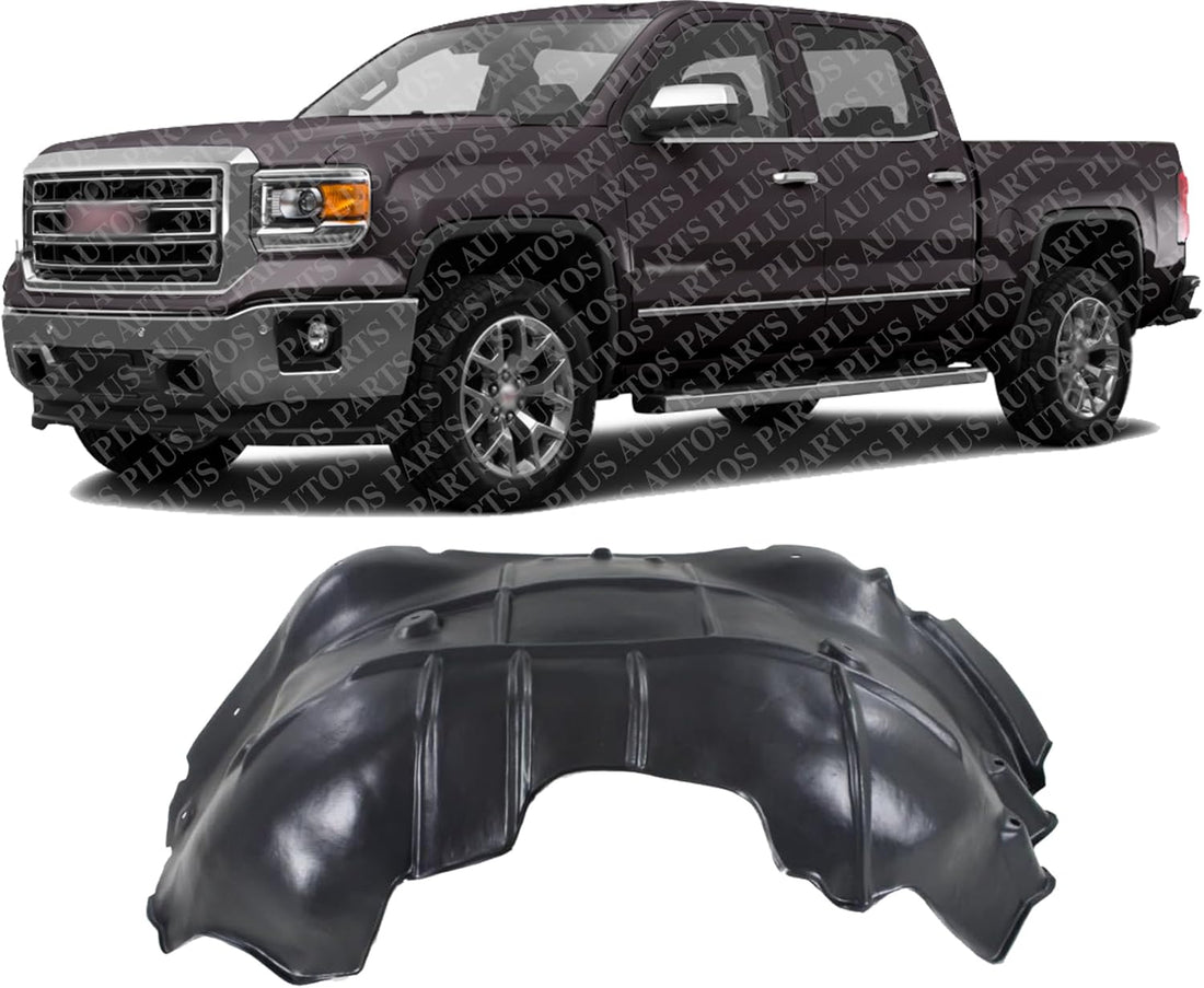 Front Fender Liner Left Driver Side Direct Replacement Compatible With 2014-2018 GMC Sierra 1500 GM1248239 23496264-PFM