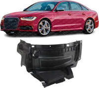 Front Section Fender Liner Air Extension Spoiler Left Driver Side Direct Replacement Compatible With 2012-2015 Audi A6 / S6 AU1242100 4G0853887C