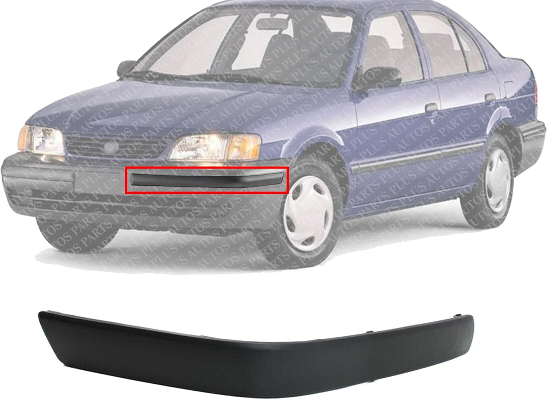 Front Bumper Molding Left Driver Side Direct Replacement Compatible With 1995-1997 Toyota Tercel TO1058102 5271316010