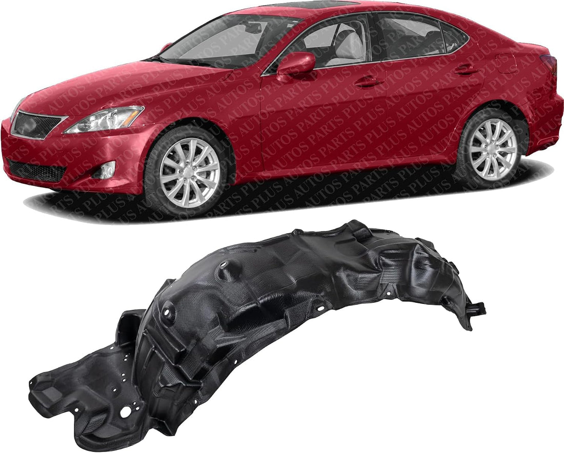 Front Fender Liner Vacuum Form Left Driver Side Direct Replacement Compatible With 2006-2008 Lexus IS250 / 350 LX1250112 5380653020