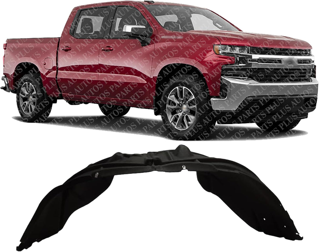 Front Fender Liner Right Passenger Side Direct Replacement Compatible With 2019-2022 Chevrolet Silverado 1500 GM1249292 84533747