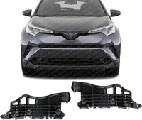 Set Of 2 Front Bumper Retainer Plastic Left Driver & Right Passenger Side Direct Replacement Compatible With 2018-2022 Toyota C-HR TO1043134 TO1042134 52536F4010 52535F4010