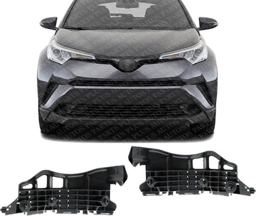 Set Of 2 Front Bumper Retainer Plastic Left Driver & Right Passenger Side Direct Replacement Compatible With 2018-2022 Toyota C-HR TO1043134 TO1042134 52536F4010 52535F4010