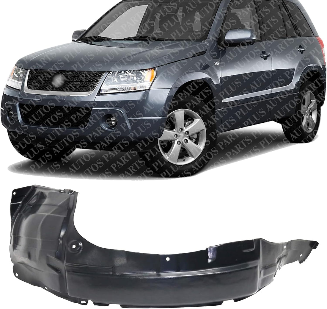 Front Fender Liner Left Driver Side Direct Replacement Compatible with 2006-2013 Suzuki Grand Vitara SZ1250102 7248265J00