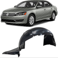 Front Fender Liner Left Driver Side Direct Replacement Compatible With 2012-2015 Volkswagen Passat VW1248123 561805911B9B9