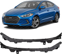 Set Of 2 Front Bumper Bracket Right Passenger & Left Driver Side Direct Replacement Compatible With 2017-2018 Hyundai Elantra HY1043128 HY1042128 86554F3000 86554F2000 86553F3000