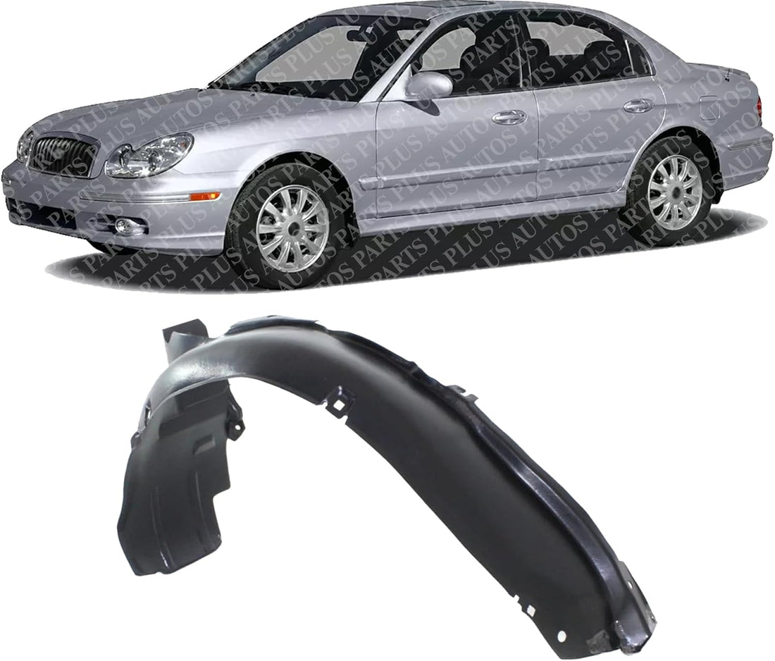Front Fender Liner Left Driver Side Direct Replacement Compatible With 2002-2005 Hyundai Sonata HY1248108 868113D000