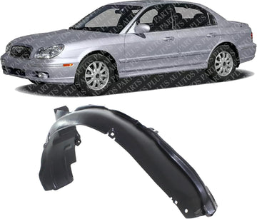 Front Fender Liner Left Driver Side Direct Replacement Compatible With 2002-2005 Hyundai Sonata HY1248108 868113D000