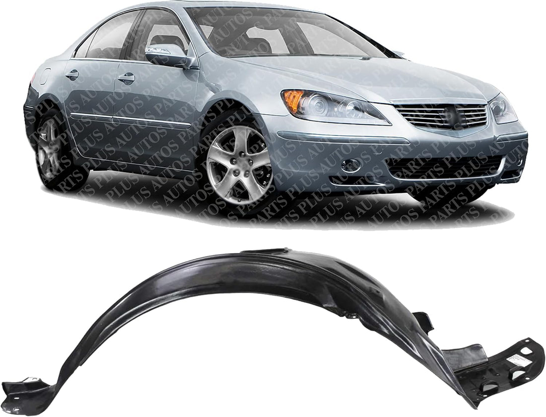 Front Fender Liner Right Passenger Side Direct Replacement Compatible With 2005-2008 Acura RL AC1251100 74100SJAA00