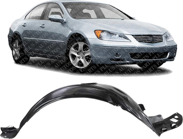 Front Fender Liner Right Passenger Side Direct Replacement Compatible With 2005-2008 Acura RL AC1251100 74100SJAA00