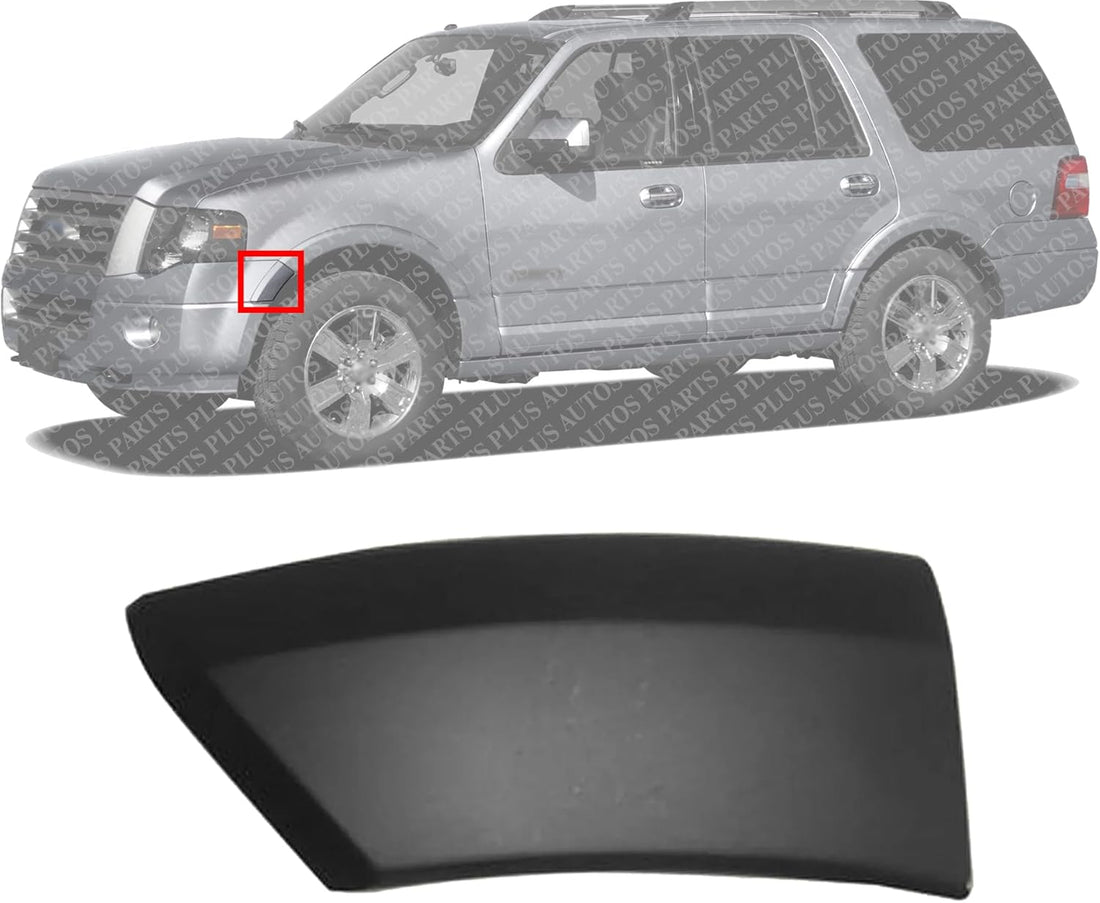 Autos Parts Plus Front Lower Wheel Opening Molding Primed Left Driver Side Direct Replacement Compatible with 2007-2017 Ford Expedition FO1290124 7L1Z16039BPTM