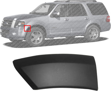 Autos Parts Plus Front Lower Wheel Opening Molding Primed Left Driver Side Direct Replacement Compatible with 2007-2017 Ford Expedition FO1290124 7L1Z16039BPTM